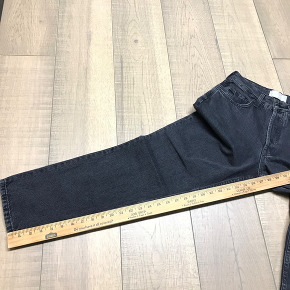 Everlane Jeans Womens 27 Black Curvy 90s Cheeky High Rise Straight Button Fly - Picture 13 of 14